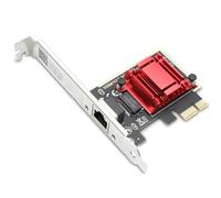 2,5GBase-T Tarjeta de Red Ethernet PCIe Binghe Tarjeta de Red 2.5G PCI-E a RJ45 RTL8125B Chip Gigabit Ethern para Juegos y Streaming de Alta Velocidad Compatible con Windows/L-i-nux