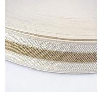 2 / 5m Rayas de nylon Pantalones de banda elástica Cinturón suave Ropa interior Estiramiento Bandas elásticas Correas Bolsa Banda de goma Accesorios de bricolaje, Café, 35 mm