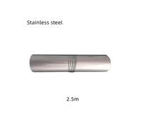(2.5m Stainless steel)SmiloDon Stainless Steel Stove Chimney Pipe Titanium Hand Chimney Stove Accessories
