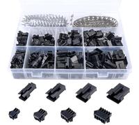 2.5mm de Paso 2 3 4 5 Pines JST SM Conector Macho y Hembra Enchufe Adaptador de Conector Kit de Surtido, Adapter Cable Connector Socket Male and Female, 560 Piezas