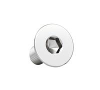 2/5PCS M4 M5 M6 M8 TA2 Hexágono De Titanio Puro Cabeza Plana Tornillo Avellanado Blot(M6x10mm-5pcs)