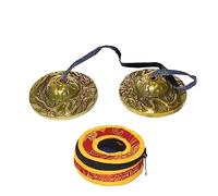 2.6 in/6.5cm tibetano meditación Tingsha platillo campana mindfulnee Nepal casa colgante decoración budista L7B2 cobre tibetano bronce