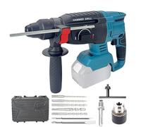 2,6 J Taladro Percutor a Bateria Compatible con Makita 18V, Martillo Perforador 1300W con Empuñadura Antivibración, Martillo Demoledor para Hormigón/Mampostería/Madera/Metal (Batería no Incluida)