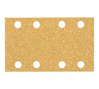 Bosch Professional Lijas Expert C470 – 10 uds 80x133 mm, Grano 40, 8 agujeros, para madera dura