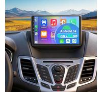 2+64G Android 14 Auto Radio Coche con CarPlay y Android Auto para Ford Fiesta 2009-2014, pantalla táctil de 9 pulgadas Autoradio Estéreo Reproductor con navegación GPS FM RDS DAB+ SWC Mirror Link WiFi