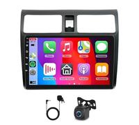 2+64G Android 14 Autorradio 2 DIN para Suzuki Swift 2005-2010 con CarPlay inalámbrico y Android Auto Pantalla táctil de 10"con navegador GPS Radio Bluetooth WiFi FM/RDS cámara de Marcha atrás