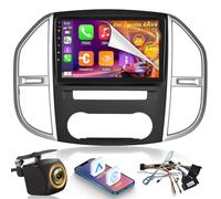 [2+64G] Android Radio de Coche para Mercedes Benz Vito 3 W447 2014-2020 con Inalámbrico Carplay y Android Auto, Radio con Pantalla Táctil de 9 Pulgadas con 5G/WiFi, GPS, DSP/EQ + Cámara de Seguridad