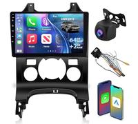 [2+64G] Android Radio de Coche para Peugeot 3008 2009-2015 con Inalámbrico Carplay & Android Auto - Radio con Pantalla Táctil de 9 Pulgadas con WiFi, DSP, GPS, FM/RDS Radio + Cámara de Seguridad