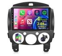 [2+64G]Autorradio Android 13 para Mazda 2 2007-2014 con Carplay inalámbrico y Android Auto, radio táctil de 9 pulgadas con WiFi GPS Mirror Link DSP FM/RDS Radio SWC + Cámara de respaldo AHD