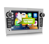 [2+64G] CAMECHO Android 13 Radio Coche para Opel Corsa d/Astra h/Zafira b/Meriva/Vivaro con CarPlay&Android Auto&Mirrorlink,7 Pulgadas Pantalla Táctil con Bluetooth/WiFi/GPS/FM/RDS/USB(Silber)
