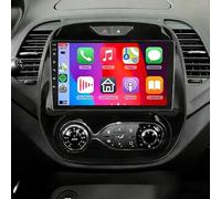 2+64G Doble DIN Radio de Coche para Renault Captur 2013 2014 2015 2016-2019, 9 Inch Android 14 Upgrade Autoradio Touchscreen Headunit con kabellosem Carplay Android GPS Bluetooth Backup Camera FM/RDS