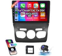 【2+64G】 Hodozzy Carplay Android Auto Radio Coche para Citroën C4L C4 DS4 2013-2017,10 Pulgada Touchscreen Autorradio Bluetooth con/Mirror Link WiFi/GPS/RDS/FM/USB