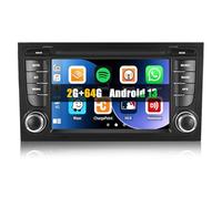 [2+64G] SIXWIN Android 13 Radio Coche para Audi A4 B6 S4 RS4 con CarPlay&Android Auto&Mirrorlink,7 Pulgadas Pantalla Táctil con Bluetooth/WiFi/GPS/FM/RDS/USB