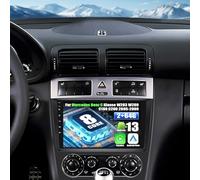 2+64G SIXWIN Android 13 Radio Coche para Mercedes Benz C Klasse W203 W209 C180 C200 2005-2009, con CarPlay Android Auto DSP,9 Pulgadas Pantalla Táctil,1280 * 720,con GPS WiFi BT USB FM RDS