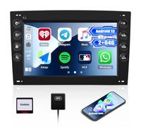 [2+64G] SIXWIN Android 13 Radio Coche para Renault Megane 2 2002-2009 con CarPlay&Android Auto&Mirrorlink,7 Pulgadas Pantalla Táctil con Bluetooth/WiFi/GPS/FM/RDS/USB