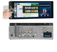 2+64GB Android 1 DIN Radio para Coche Wireless Carplay Android Auto, 6,9 Pulgadas Táctil Radio Pantalla Coche GPS Autoradio con Bluetooth FM RDS Cámara Trasera