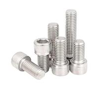 2-66 Uds M3 M4 M5 M6 M8 304 A2 Acero Inoxidable DIN912 Hexágono Cabeza Hueca Hexagonal Tornillo L = 4-60mm(M3x60mm(9PCS))