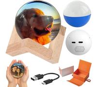2.7" Crystal Ball Video Player, Memory Sphere Lamp with Sound, Personalized Uploadable Videos Photos 3D Video Crystal Ball for Anniversary,Birthday,Wedding
