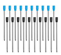 2,75 Pulgadas 20 Piezas de Recambios de Bolígrafo para Bolígrafos de Stylus de Cristal Diamante y Bolígrafos de Punta de Bola con Bolsa de Terciopelo Negra, Negro y Azul