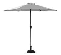 2.7m/9ft Round Garden Parasol Umbrella with Parasol Base Outdoor S with Winding Crank Sunscre