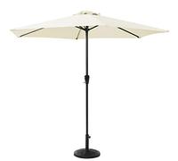 2.7m/9ft Round Garden Parasol Umbrella with Parasol Base Outdoor S with Winding Crank Sunscre