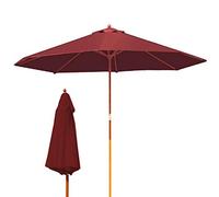 2.7m/9Ft Round Patio Table Umbrella Outdoor Garden Deck Parasols with Wind Vent & Sturdy Ribs for Porch Balcony Hotel &