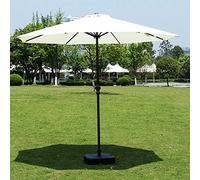 2.7m Beach Garden Outdoor Umbrella Sun Umbrella Patio Market Shelter Canopy Shade Multi-Colour with Crank Device