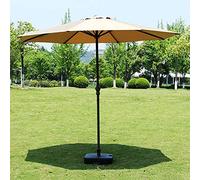 2.7m Beach Garden Outdoor Umbrella Sun Umbrella Patio Market Shelter Canopy Shade Multi-Colour with Crank Device