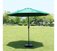 2.7m Beach Garden Outdoor Umbrella Sun Umbrella Patio Market Shelter Canopy Shade Multi-Colour with Crank Device