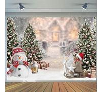 2.7x1.8m Telón de Fondo Navidad país de Las Maravillas de Invierno muñeco de Nieve Pino Copo de Nieve Blanco Fondo de la fotografía de la Familia de Vacaciones Decoraciones de Fiesta de año Nuevo