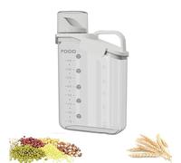2.8L Cocina Almacenaje Contenedor, Contenedores Cocina Para Cereales, Recipiente Para Cereales, Contenedor Arroz, Para Arroz, Cereales, Copos De Maíz, Harina, Alimentos Para Mascotas (Blanco)