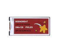 2.9 Inch 4-Color E-Paper Display Hat, 296×128 SPI E-Ink Screen Module, Red/Yellow/Black/White, Compatible for Raspberry Pi, Arduino, STM32, ESP32, Low Power ePaper Panel