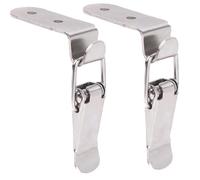 2 90 grados hebilla de boca pato gancho bloqueo acero inoxidable resorte cargado palanca pestillo abrazadera Clip cerrojo cierre captura(A 304 Stainless Steel,108mm)