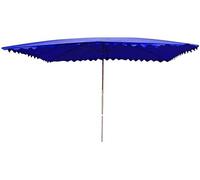 2.9M Rectangular Market Sunshade Canopy, 8 Rib Patio Outdoor Tilting Umbrella Parasol with Tilt Mechanism AntiUV Sun for Beach/Pool/Patio/Outdoor Shelter Tent
