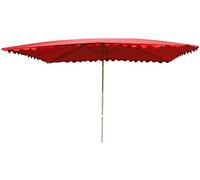2.9M Rectangular Market Sunshade Canopy, 8 Rib Patio Outdoor Tilting Umbrella Parasol with Tilt Mechanism AntiUV Sun for Beach/Pool/Patio/Outdoor Shelter Tent