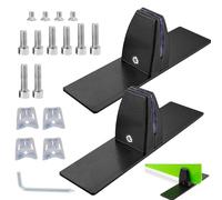 2 abrazaderas de separación para escritorio en forma de T, aleación de aluminio, clip de separación de escritorio de oficina, ajustable, soporte de base, abrazadera de mesa para partición de 2-25 mm