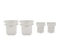2 abrazaderas para asiento trasero de Toyota con clip blanco 28 mm x 15 mm tapa 38,6 mm x 24 mm clips de fijación accesorios de coche