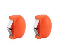 2 abridores de cáscaras de huevo, herramienta de acero inoxidable, abre huevos con facilidad, rompe cáscaras de huevo, un poco de felicidad para tu cocina