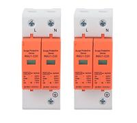 2 AC protection devices 420V 60kA Lightning arrester protector for household circuit breaker panels DIN rail mounting Lightning protection device (IMAX: 20ka)