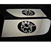 2 accesorios de decoración de alas de acero inoxidable para camiones Scania R GRIFFIN decoración de acero pulido