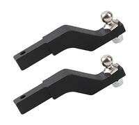 2 accesorios de decoración HIRCQOO 1/10 RC, receptor de enganche de caída de remolque de metal compatible con Traxxas TRX-4 Tamiya CC01 Axial SCX10 D90 Redcat HSP 90046 D110 1/10 RC Crawler