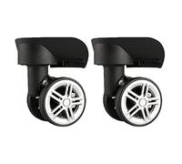 2 accesorios de equipaje para maleta, rueda de carrito de 360 grados para mujeres y hombres