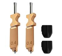 2 accesorios para impresora 3D Flashforge AD5X de 0,4 mm, kit de actualización Hotend con funda de silicona, boquilla AD5X, cabezal de impresión de repuesto rápido cambio de boquilla, extrusora