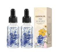 2 aceites para el cabello orgánicos, aceite de masaje corporal natural, nutre y regenera la vitalidad de la piel, alisa el cabello encrespado y le da brillo esencia para mujeres, 30 ml (tamaño único