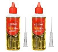 2 aceites para máquinas de coser, 60 ml, sin ácidos y sin manchas, para mecánica de precisión, bisagras de puerta, cadenas de bicicletas, calidad industrial, ideal para máquinas de coser, rodamientos