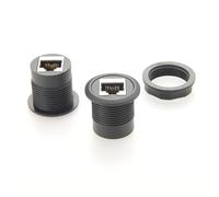 2 acopladores Ethernet hembra a hembra, 1000 Mbits /S RJ45 en línea, acoplador Ethernet extensor para Cat8, Cat7, Cat6