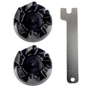 2 acopladores negros 9704230 con 1 llave de repuesto compatibles con KitchenAid WP9704230VP WP9704230 AP2930430 PS401661