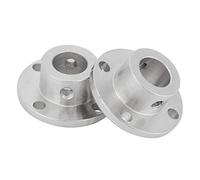 2 Acoplamientos de Brida Rígida M4 para Ejes de Motor - ID 12 Mm, OD 18 Mm - y