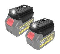 2 adaptadores Adp05 para Makita 14,4 V y 18 V batería, USB y tipo C, enchufe con batería y luces LED para trabajo, autocaravana, camping y viajes, solo herramienta