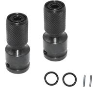 2 adaptadores de 1/2 pulgada cuadrada a hembra hexagonal de 1/4 pulgadas, adaptador de portabrocas de 1/2 a 1/4 pulgadas para llave de impacto neumática y eléctrica